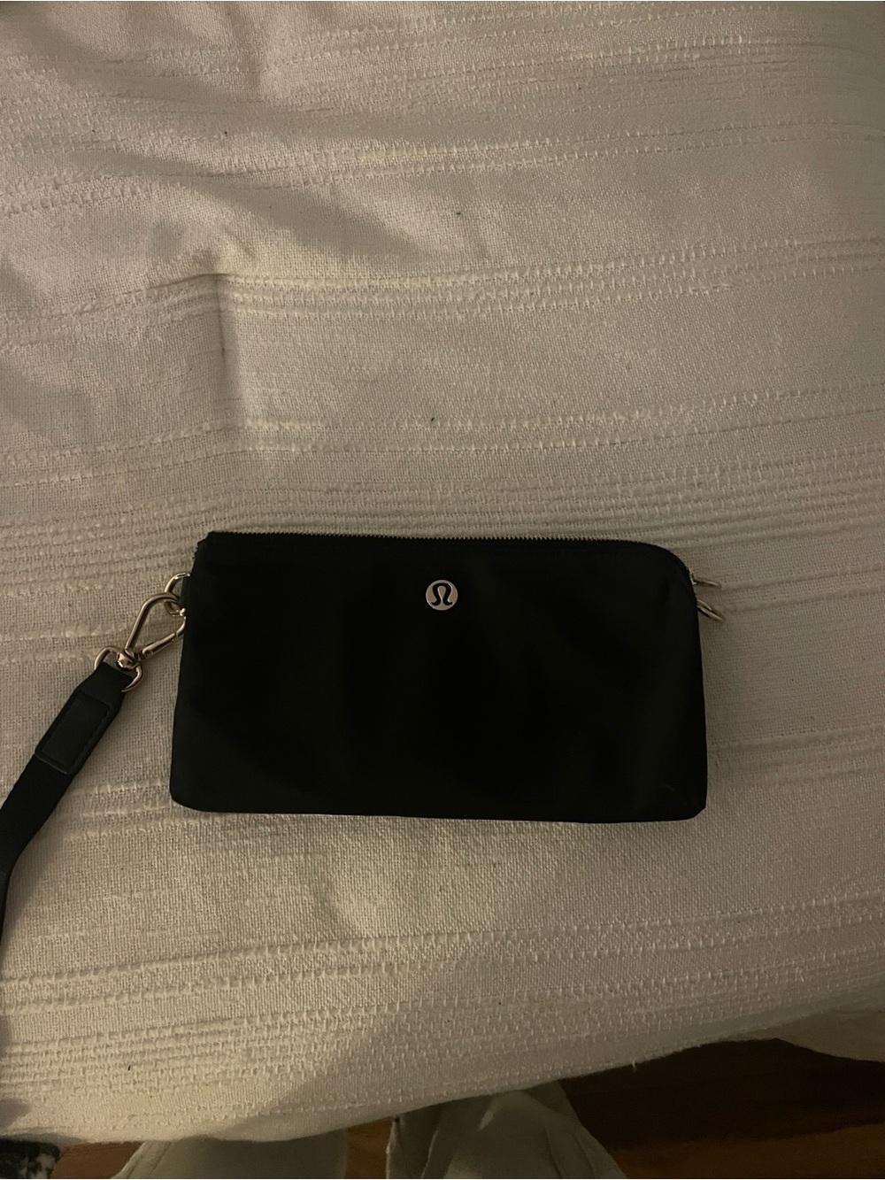 lululemon athletica Black Wristlet Pouch with Removable Strap